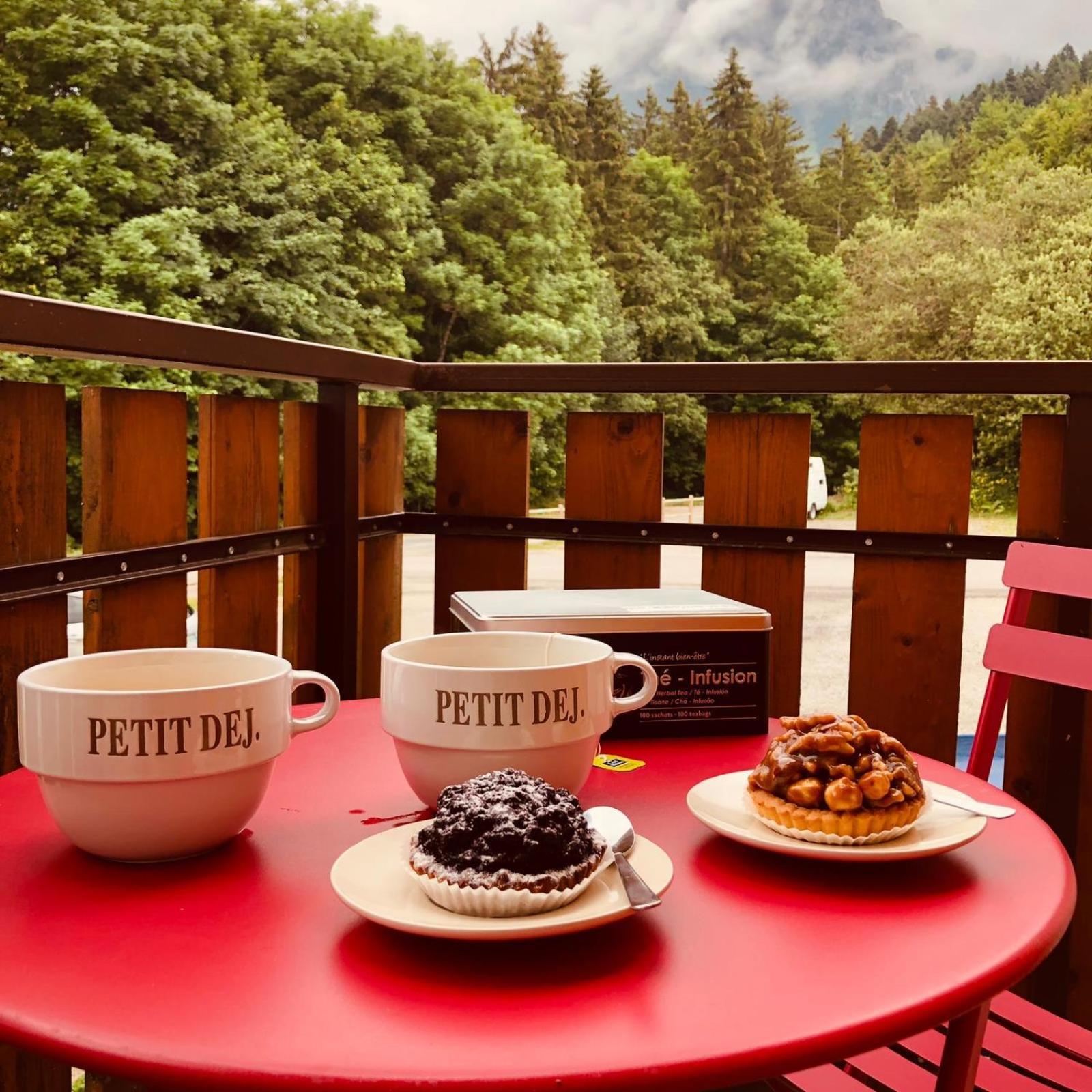 ברנה Studio Fondue Chocolat, 100M Des Pistes Wifi Fibre, Parking Prive מראה חיצוני תמונה